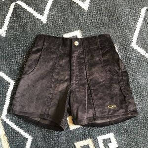 OP Vintage Skater Shorts - Size 26 Black Corduroy